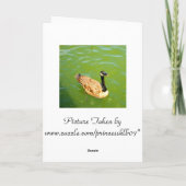 Duck zegt gelukkige verjaardag! kaart (Achterkant)