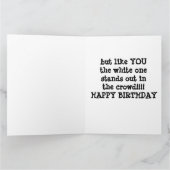 DUCK ZEGT "JE" OPVALLEN IN EEN MENIGTE!!!!! KAART (Binnen)