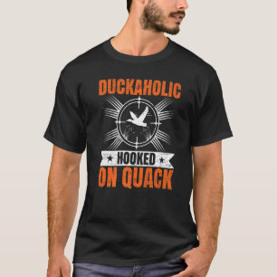 Duckaholic gehookt op de jacht op watervogels met t-shirt