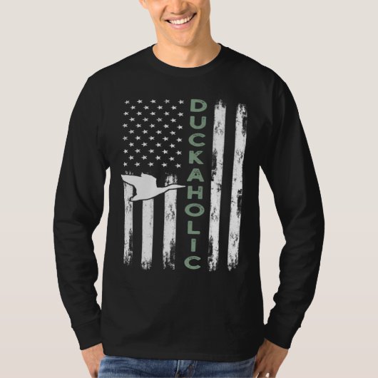 Duckaholic Ideas for a Duck Hunter and Bird T-shirt (Voorkant)