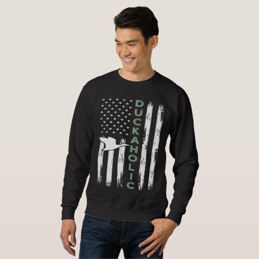 Duckaholic Ideas for a Duck Hunter and Bird Trui (Voorkant volledig)