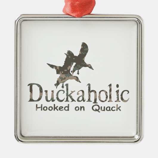 DUCKAHOLIC METALEN ORNAMENT (Voorkant)