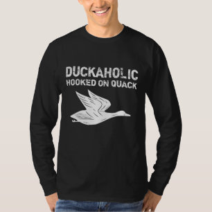 Duckaholic Verslaafd aan Quack Vaderdag Gifts Hunt T-shirt