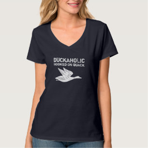 Duckaholic Verslaafd aan Quack Vaderdag Gifts Hunt T-shirt