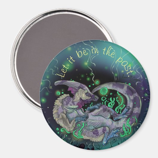 Duckbill Dinosaur Art Magneet (Voorkant / Achterkant)