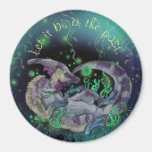 Duckbill Dinosaur Art Magneet (Voorkant)