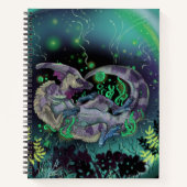 Duckbill Dinosaur Art Notitieboek (Voorkant)