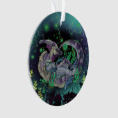 Duckbill Dinosaur Art Ornament (voorkant)