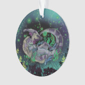 Duckbill Dinosaur Art Ornament (voorkant)