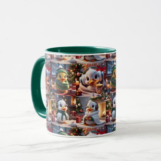 Duckday voor kerst mok (Voorkant links)