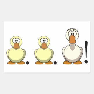 DuckDuckGoose Rechthoekige sticker