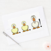 DuckDuckGoose Rechthoekige sticker (Envelop)