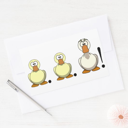 DuckDuckGoose Rechthoekige sticker (Envelop)