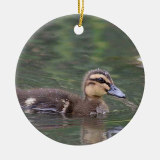 Duckelende sierbloem keramisch ornament (Voorkant)