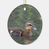 Duckelende sierbloem keramisch ornament (Links)