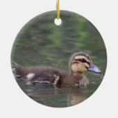 Duckelende sierbloem keramisch ornament (Achterkant)
