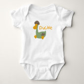 Duckie Baby Shirten Romper (Voorkant)