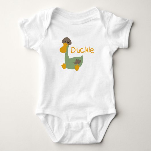 Duckie Baby Shirten Romper (Voorkant)