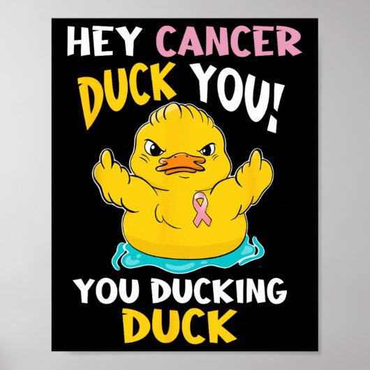 Duckie - Borstkanker Krijger Poster (Voorkant)