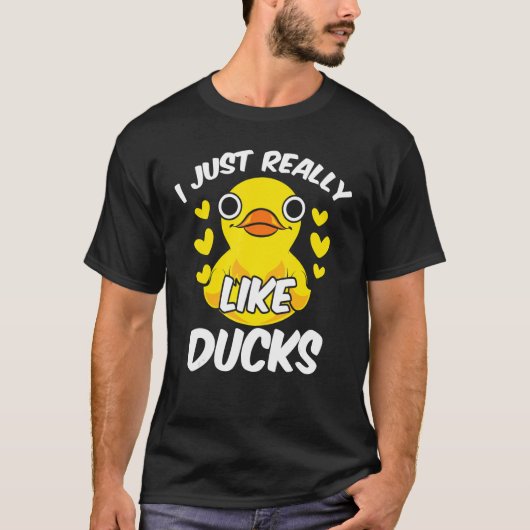 Duckie Cute Ducking Bath Speelgoed... ik hou echt T-shirt (Voorkant)