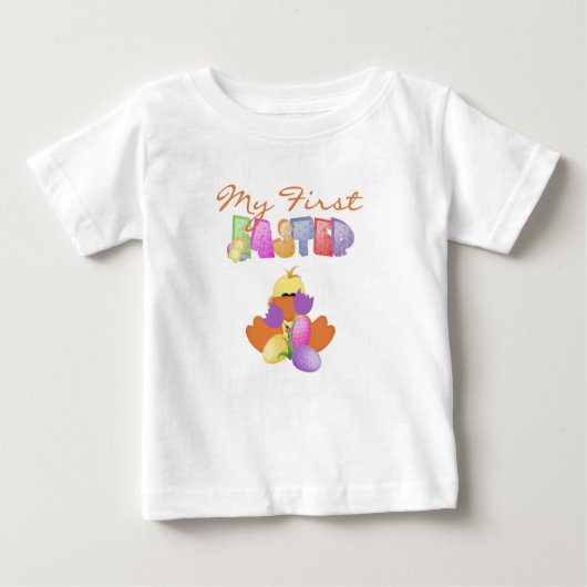 Duckie en Tulips First Easter Tshirt (Voorkant)