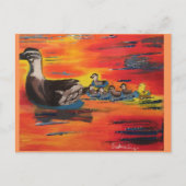 Duckie Sunset Briefkaart (Voorkant)
