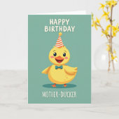 Duckie Verjaardagskaart Kaart (Gele Bloem)