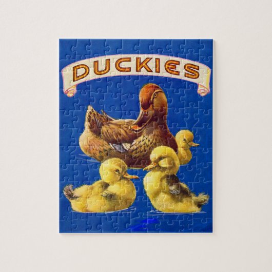 Duckies uit 1930 legpuzzel (Verticaal)