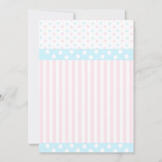 Duckies van roze en blauw kaart (Achterkant)