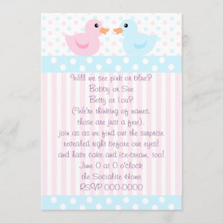 Duckies van roze en blauw kaart