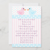 Duckies van roze en blauw kaart (Voorkant)