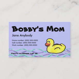 Duckin' Along Mama Card Contactkaartje