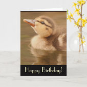 Ducking Birthday Card Kaart (Gele Bloem)