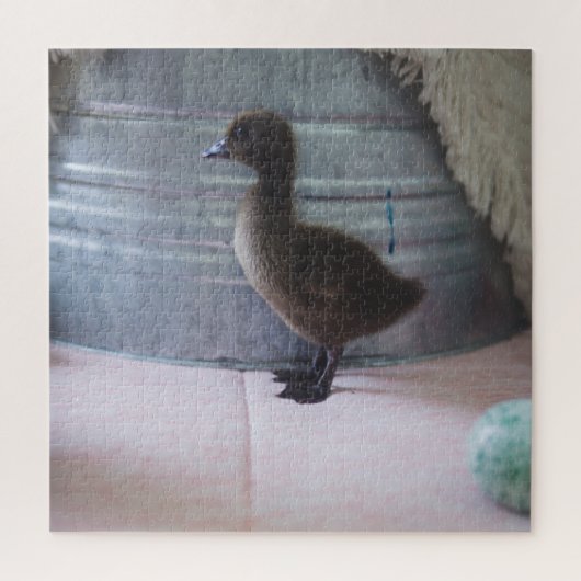 Ducking, donkerbruine Baby Duck Legpuzzel (Verticaal)