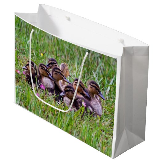 Ducking Huddle Gift Bag Large Cadeautasje (Voorkant Gekanteld)