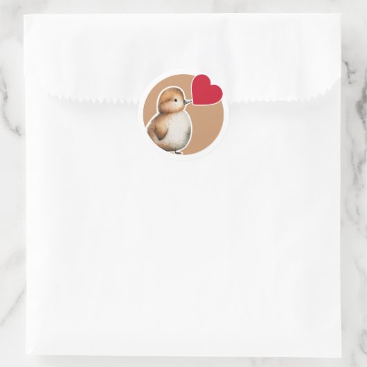 Ducking Ronde Sticker (Tas)