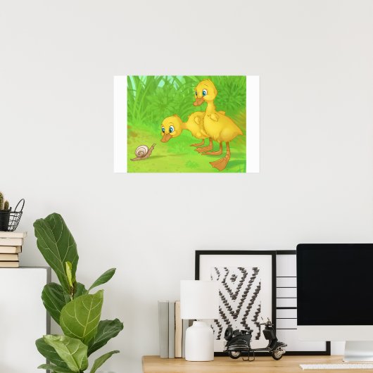 Duckings en de slak poster (Thuiskantoor)