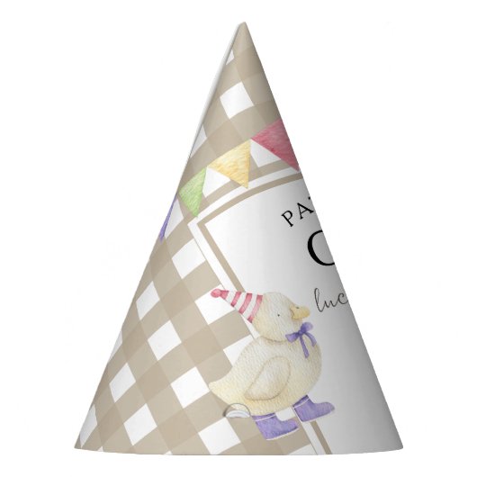 Duckling 1e verjaardag feest feesthoedjes (Links)