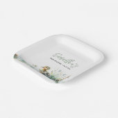 Duckling Baby shower Beschikbaar Papieren Bordje (Gebogen)