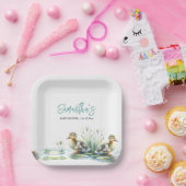 Duckling Baby shower Beschikbaar Papieren Bordje (Feest)