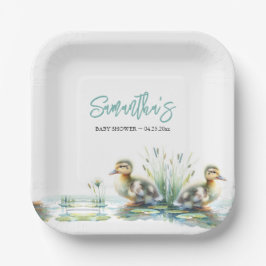 Duckling Baby shower Beschikbaar Papieren Bordje