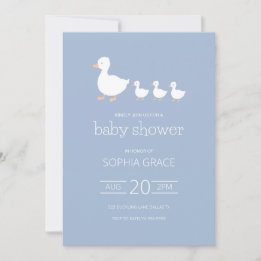 Duckling Baby shower Invitation Kaart
