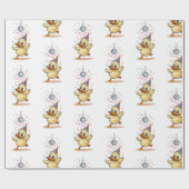 Duckling Dancing Under Disco Ball met Confetti" d Cadeaupapier (Vlak)