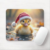 Duckling Dragen van een Santa Hat Muismat (Met muis)