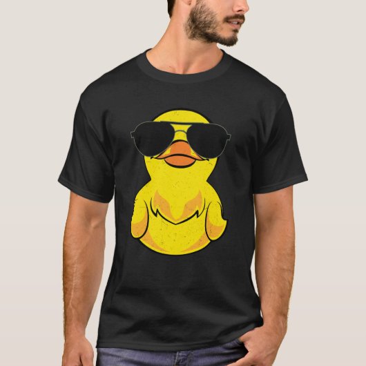 Duckling Duckie Sunglasses Ducky Rubber Duck T-shirt (Voorkant)