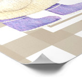 Duckling eerste verjaardag mijlpaal verjaardag poster (Hoek)