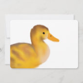 Duckling Eerste Verjaardag Uitnodiging (Achterkant)