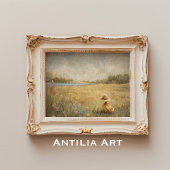 Duckling in Pet Schilderen Rustiek Lake Landscape Poster