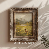 Duckling Mountain Meadow Landschap  Natuur Poster