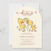 Duckling Twins Baby shower uitnodiging (Voorkant)